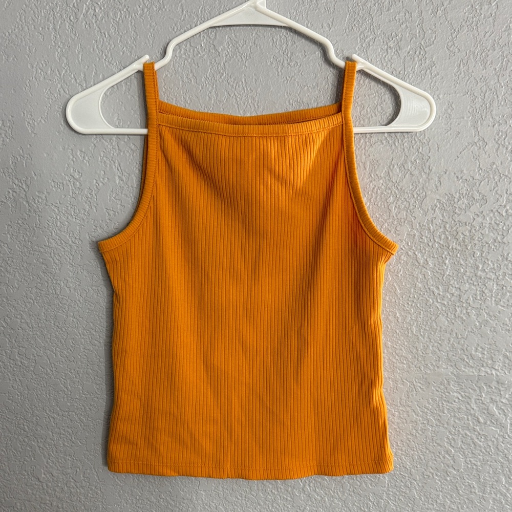 Old Navy Vibrant Orange Ribbed Camisole